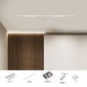 LED Magnetic Track Lighting Kits White 1cm Ultra Thin Decorative Light 48V 2M
