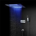 LED Shower System 20Inch Shower Head Four Function Shower Set
